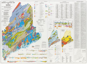 Bedrock geologic map of Maine