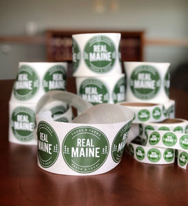 Real Maine 3" Stickers
