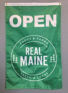 Real Maine Open Flag