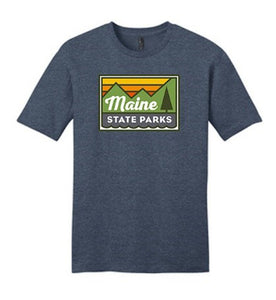 Maine State Parks Heathered Navy Tee